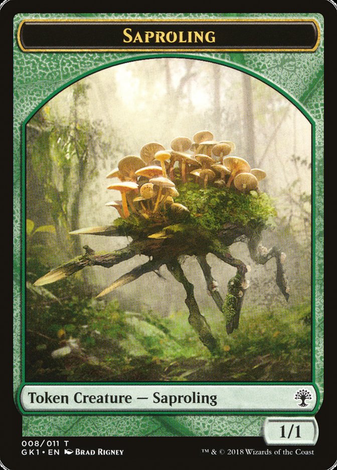 Voja // Saproling Double-Sided Token [Guilds of Ravnica Guild Kit Tokens]