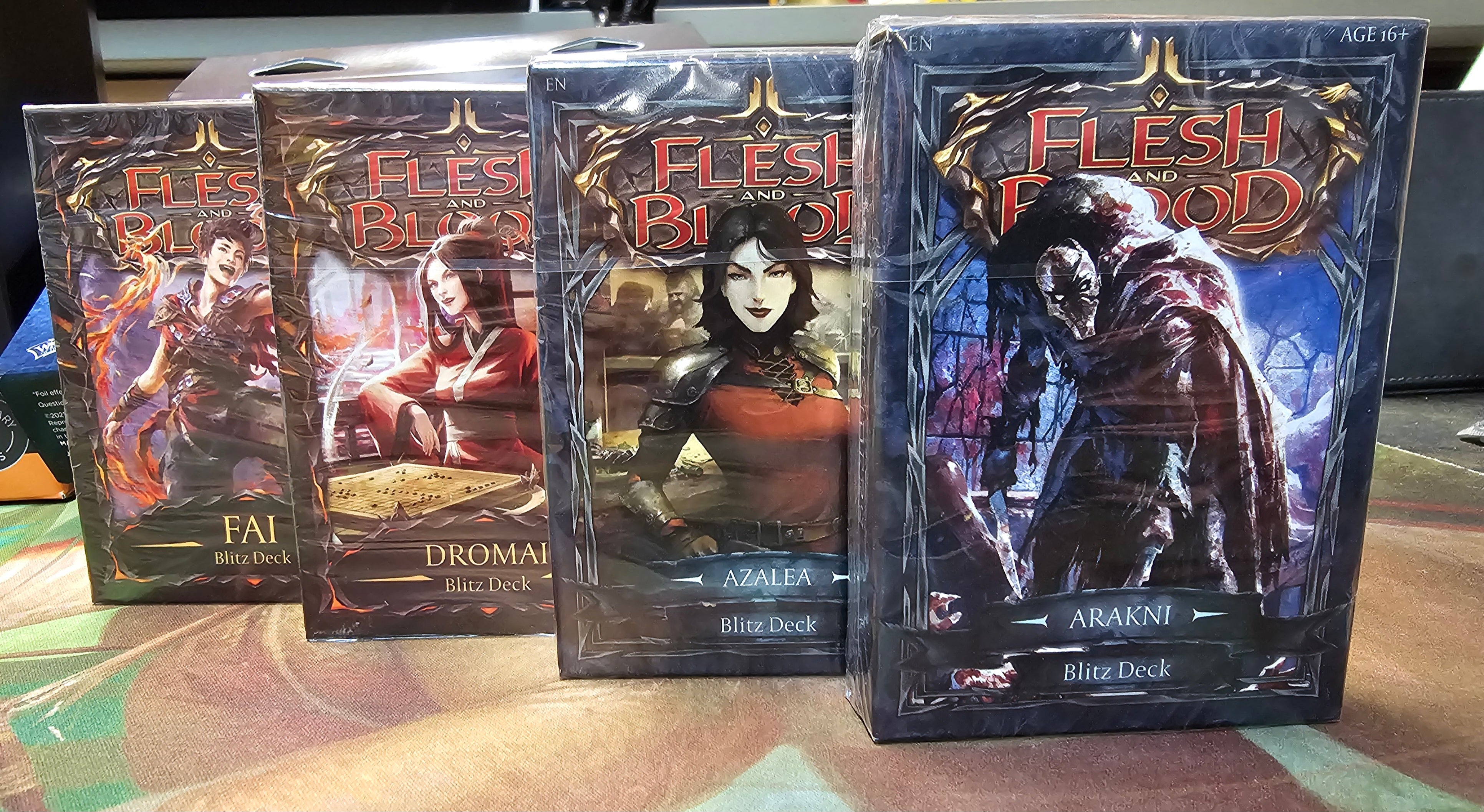 FLESH AND BLOOD STARTER DECKS x 4 (all pictured decks are one Lot) | BLOODRUSH Gaming
