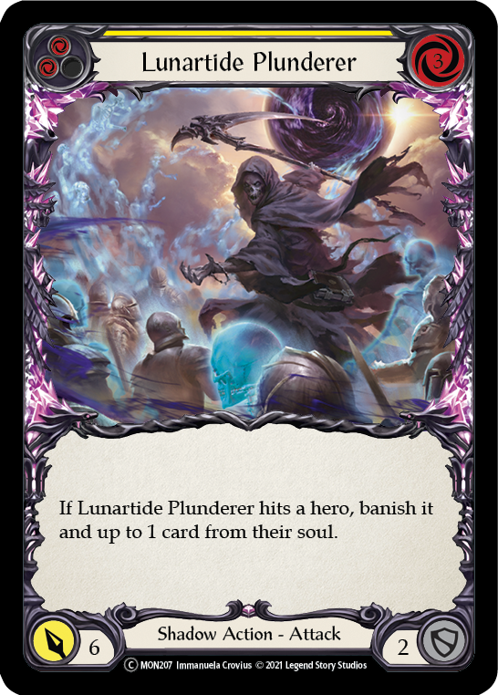 Lunartide Plunderer (Yellow) [U-MON207] (Monarch Unlimited)  Unlimited Normal