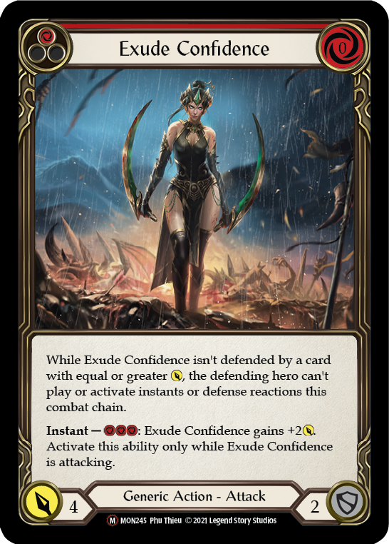 Exude Confidence [U-MON245-RF] (Monarch Unlimited)  Unlimited Rainbow Foil