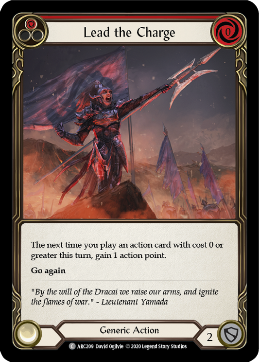 Lead the Charge (Red) [U-ARC209] (Arcane Rising Unlimited)  Unlimited Rainbow Foil