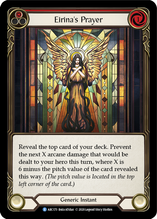 Eirina's Prayer (Red) [U-ARC173] (Arcane Rising Unlimited)  Unlimited Rainbow Foil