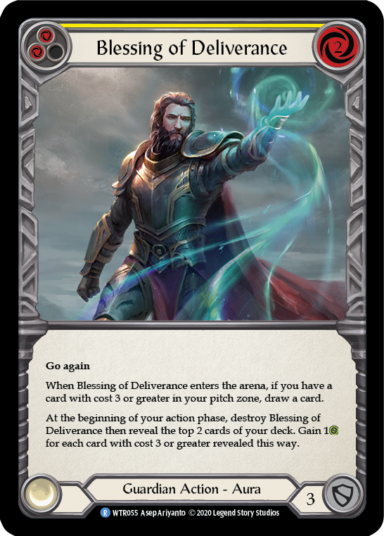 Blessing of Deliverance (Yellow) [U-WTR055] (Welcome to Rathe Unlimited)  Unlimited Rainbow Foil