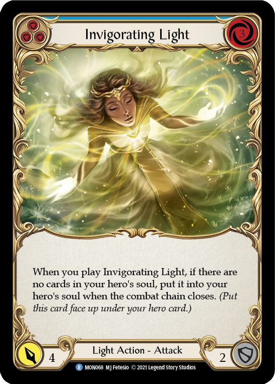 Invigorating Light (Blue) [MON068] (Monarch)  1st Edition Normal