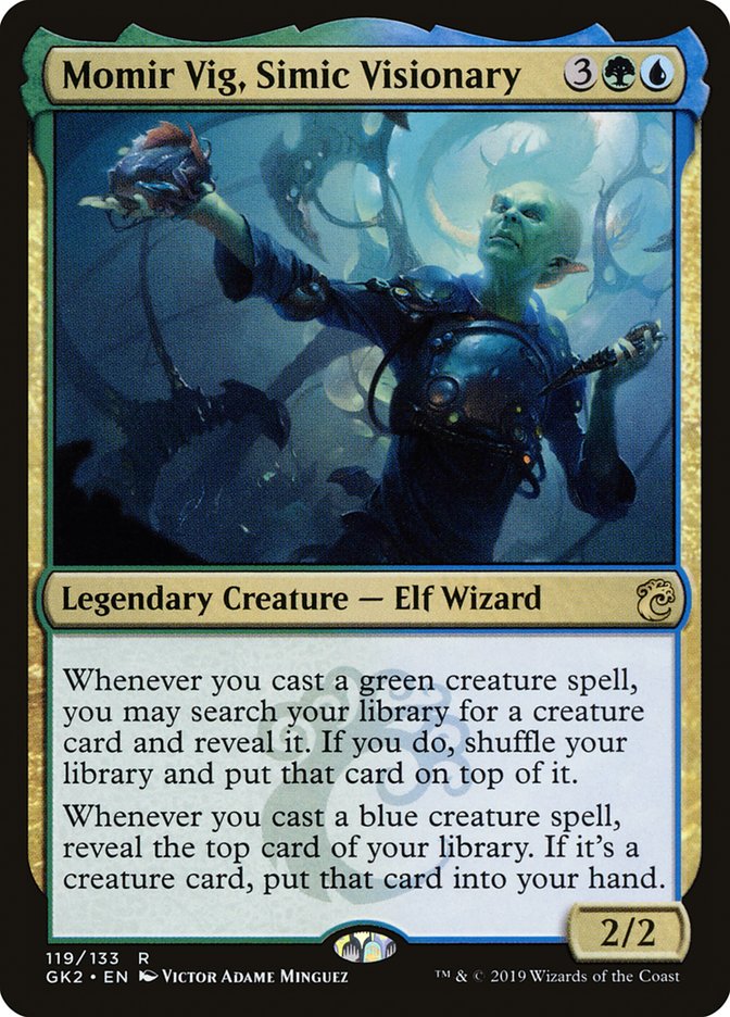 Momir Vig, Simic Visionary [Ravnica Allegiance Guild Kit]