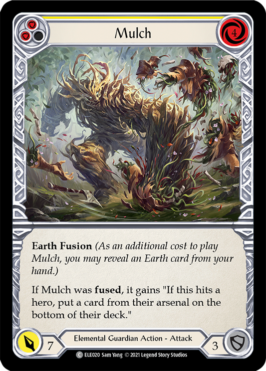 Mulch (Yellow) [ELE020] (Tales of Aria)  1st Edition Rainbow Foil